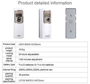 Distributeur Automatique de Parfum Mural YK8205 pour Toilettes, Écologique, <span class=keywords><strong>avec</strong></span> Écran LCD et Fonctionnant sur Piles - Product Image 2