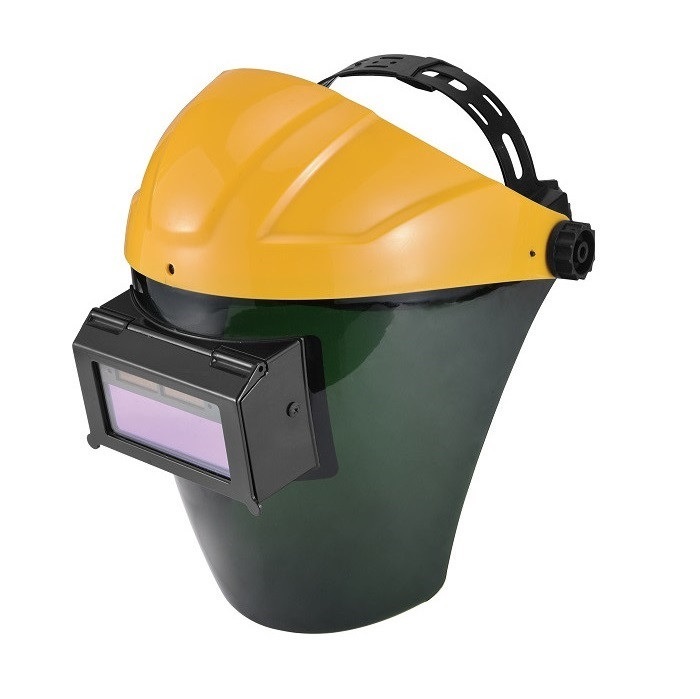 Welding Helmet Face Shield – Lightweight UV Protective Mask For Argon Arc & Gas Shielded Welding, Shade #9, PC Visor, ABS Headband, 300g