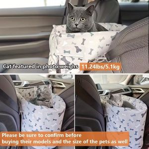 Funda Protectora Portátil para Asiento Trasero de Coche para Mascotas, Asiento Elevador Plegable de Poliéster para Viajes con Mascotas, Hamaca con Asa para Viajes al Aire Libre - Product Image 3