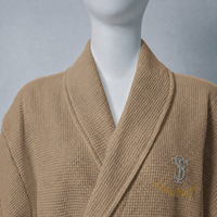 Peignoir léger en tissu gaufré pour hôtel et spa, avec col kimono, vêtement de détente pour les vacances, ceinturé, super doux