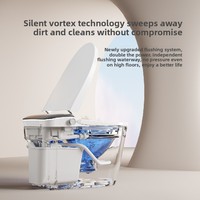 WC intelligent à poser au sol de haute qualité, automatique, électrique, avec siège chauffant, bidet intelligent, une seule pièce