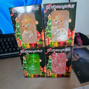 Combo Navideño de Árbol de Navidad, Papá Noel y Muñeco de Nieve de Azúcar de Malta, Juguete Antiestrés de Compresión Lenta para Aliviar el Estrés y Decoración - Product Image 6