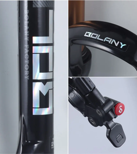 BOLANY VTT <span class=keywords><strong>Suspension</strong></span> complète 26/27.5/29 pouces 120mm fourchette de vélo en alliage de magnésium dégagement rapide vtt vélo fourche à air - Product Image 5