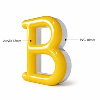 Letrero Acrílico Retroiluminado de 22 mm de Grosor para Panadería, Decoración de Pared, Letras LED 3D con Bordes Redondeados Personalizadas, Logotipo para Fachada de Tienda