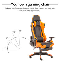 Chaises de jeu respirantes Autofull Gamer Dropshipping Led