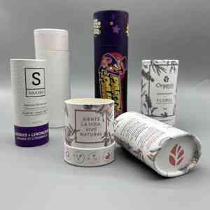 Tubo de papel para manualidades cilíndrico biodegradable compostable personalizado embalaje ecológico cuidado de la piel Twistaging desodorante - Product Image 4
