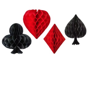 ชุดตกแต่งรังผึ้งกระดาษรูปทรงต่างๆ พับได้ แขวนตกแต่งสำหรับฉากหลังงานปาร์ตี้วันหยุด - Product Image 6