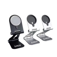 Support de téléphone universel en aluminium flexible avec recharge sans fil, fixation adhésive pour tablette, support portable compatible iPad pour bureau et voiture