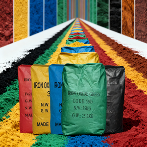 Pigmento de óxido de hierro Óxido de hierro Rojo/Amarillo/Negro/Verde/<span class=keywords><strong>Azul</strong></span> para productos de plástico de caucho de cemento de ladrillo de hormigón - Product Image 1