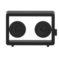 40W 5.5 pouces Haut-parleur simple moderne créatif transparent pour haut-parleur Bluetooth Design 2025 article