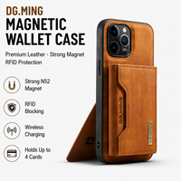 Coques de Téléphone en Cuir PU avec Porte-Cartes Magnétique pour Samsung et iPhone 11 12 13 14 15 16 17 Air Pro Max