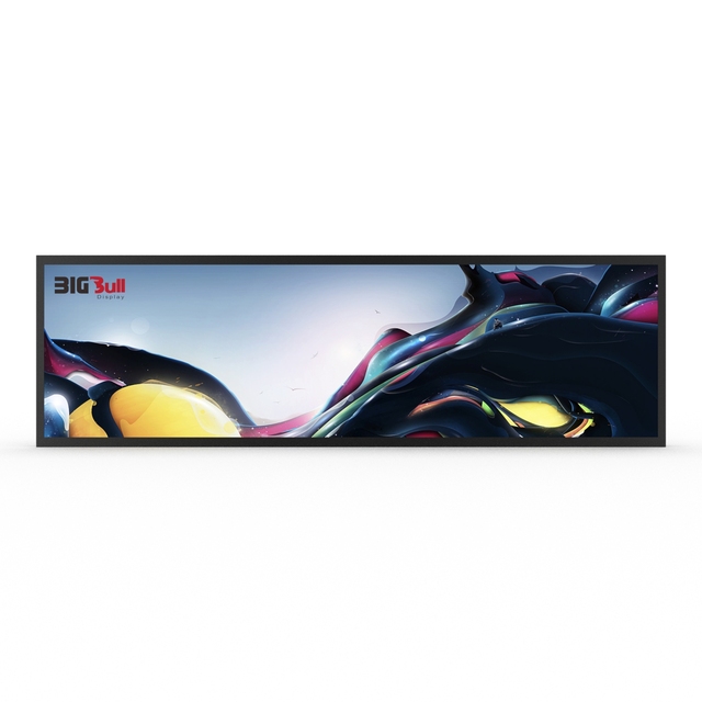 29.3inch Shelf Stretched Strip bar Screen LCD Monitor 4K Remote Control Display for Supermarket Shop