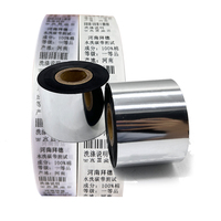 Ruban en résine textile de couleur pour vêtement d'entretien en nylon satiné OEM Ruban en résine de lavage pour code à barres par transfert thermique
