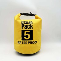 Sac à dos étanche unisexe pour l'extérieur Sac à dos Bâche en PVC avec fermeture à glissière Ocean Pack Sizes 2L 3L 5L 10L 15L 20L 30L