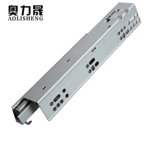 Prêt à Expédier En Stock Expédition Rapide Double Fermeture Douce Fond Montage Meubles rail en acier pour armoire tiroir glissière rail - Product Image 5