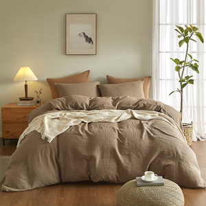 Set Copripiumino Trapuntato Morbido in 3 Pezzi con Motivo Geometrico 100% Cotone per Uso Domestico Personalizzabile - Product Image 2