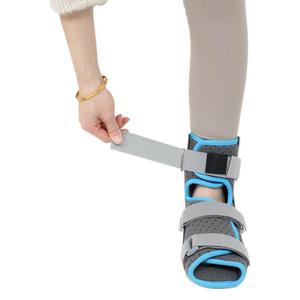Attelle de cheville pour adulte, style court, stabilisateur de pied, soulagement des entorses du mollet post-opératoires, fixation de l'articulation de la cheville, néoprène et nylon pour la rééducation - Product Image 4