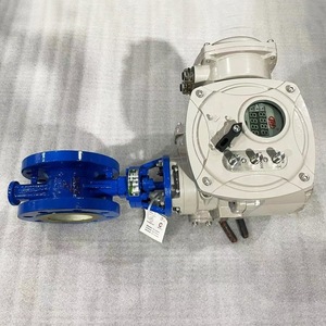 Válvula de mariposa eléctrica D943Y-25C DN300 con sellado metálico y control integrado para agua a temperatura normal 0.6MPa - Product Image 3