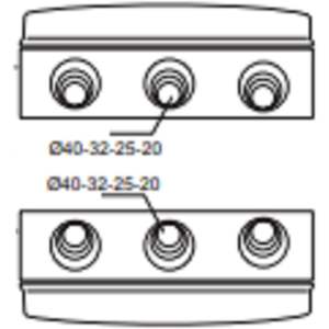 Tableau de distribution mural Rosi 12 modules IP65 étanche gris avec barre DIN pour usage extérieur - Product Image 4