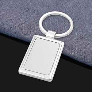 Nhà máy giá rẻ tùy chỉnh trống Dây Móc Khóa thép không gỉ thăng hoa kim loại trống Móc Chìa Khóa trống kim loại <span class=keywords><strong>Keychain</strong></span> - Product Image 6