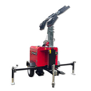 Generadores diesel portátiles del motor de 3KW Mitsubishi L2E con la torre de luz LED 4*350W los 8M alto por poder - Product Image 3