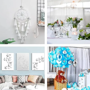 ملصقات فراشة ملونة ثلاثية الأبعاد 12 قطعة ملصقات فنية لتزيين الجدران والحفلات المنزلية ملصقات جدارية خلفية - Product Image 6