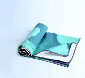 防滑1毫米超轻可洗超细纤维毛巾瑜伽垫