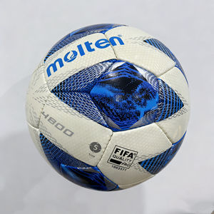 Ballon de football en cuir PU cousu à la machine, thermocollé, taille 1/2/3/4/5, personnalisé pour le jeu en extérieur et la promotion - Product Image 3