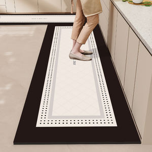 U-HOME luxe en caoutchouc fond épais cuisine porte tapis absorbant grand ensemble anti-dérapant rectangulaire Table tapis en caoutchouc sol cuisine tapis - Product Image 5