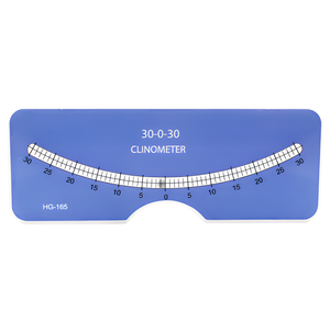 Clinomètre 30-0-30 degrés, jauge de niveau en plastique pour la mesure de la colonne vertébrale - Product Image 1
