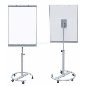 Tableau blanc de flip chart de luxe détachable 70x100cm personnalisé en usine avec roues petit flip chart - Product Image 1