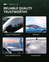 Film de fenêtre de voiture en céramique nano anti-reflet, isolation thermique, matériau PET, protection contre les rayons infrarouges et UV, VLT15% REEDEE Luxe 5+