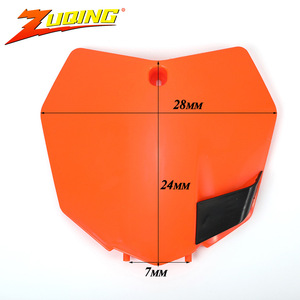 Placa de Matrícula Naranja para Motocicleta Todoterreno Zuqing 28mmx24mm NP107, Decorativa para Modificación de Parabrisas - Product Image 1