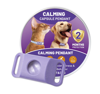 Colliers apaisants personnalisés avec boucles et huiles essentielles pour animaux de compagnie, parfum longue durée, soulagement de l'anxiété pour chiens et chats