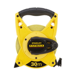 Cinta métrica Stanley Fatmax de 30 m con mango y gancho para trabajos de construcción y medición - Product Image 1