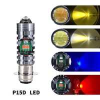 Bombilla LED para Faro de Motocicleta H4/BA20D/P15D, Chips 3030+5730, 12V-80V, Sin Errores Canbus, para Scooter, ATV, Ajuste Universal, Alta Calidad