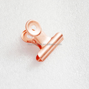 Trung Quốc Nhà Cung Cấp Văn Phòng Phẩm Và Trường Học Nguồn Cung Cấp 30Mm Đồng Mạ Niêm Phong Thực Phẩm Túi Kẹp Nhỏ Kim Loại Bulldog Clip Cho Cà Phê Túi - Product Image 1