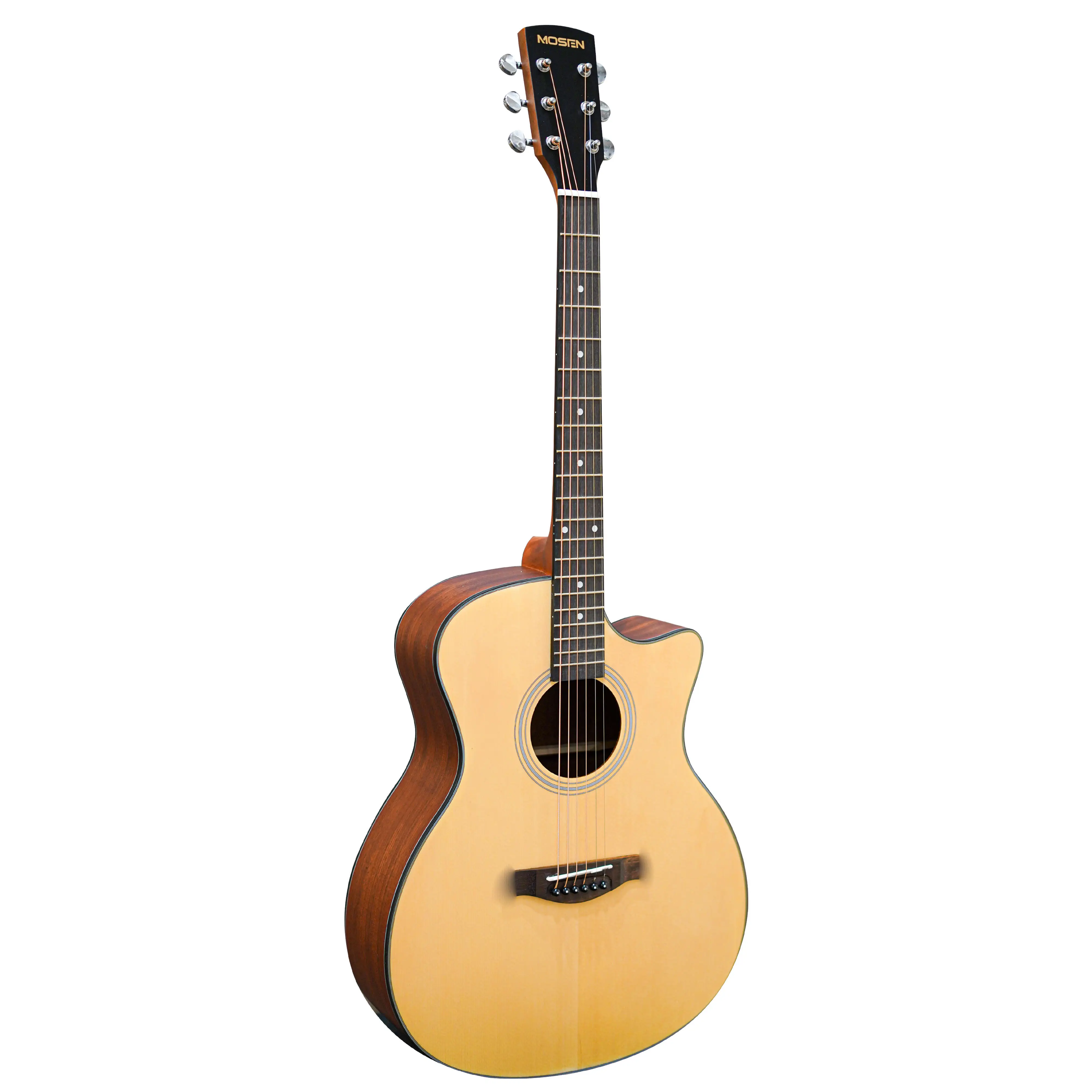 Nhạc Cụ Sản Xuất Giá Rẻ Cutaway 41Inch Playwood Acoustic Guitar Điện