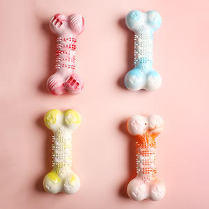 Seguro, duradero, el mejor hueso en forma de TPR, cepillo de dientes para perros, dentición, limpieza Dental, juguetes para masticar, juguete para masticadores pesados, <span class=keywords><strong>cachorros</strong></span>, Pitbulls, perros - Product Image 2