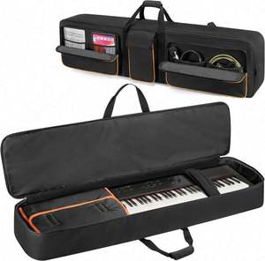 Funda de Transporte para Teclado de Piano de 88 Teclas, Bolsa de Transporte para Piano Electrónico, Funda Protectora de Viaje con Doble Correa para el Hombro - Product Image 1