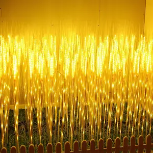 Alto voltaje Bajo voltaje LED Trigo Rosa Girasol Luz Exterior Impermeable Parque Jardín Decoración Poste luminoso Luz de trigo