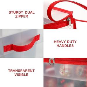 Sẵn Sàng Để Tàu Có Thể Gập Lại PP Giáng Sinh Trang Trí Hộp Lưu Trữ Với Có Thể Điều Chỉnh Chia Kỳ Nghỉ Trang Trí Và Phụ Kiện Tổ Chức - Product Image 5