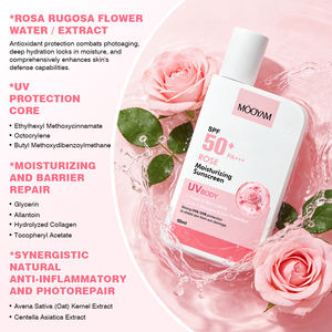 Produits de soin de la peau coréens en marque privée OEM, crème solaire UV, crème solaire imperméable, crème hydratante à la rose, SPF 50, PA+++, - Product Image 3