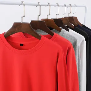 280gsm Mens Winter Casual Long Sleeve Crew Neck Sweatshirts Pullover Hoodies Tops Athletic Casual Loose Fit Sweaters - Product Image 5