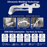 Nouvel accessoire de bidet super fin pour toilettes, non électrique, manuel, eau froide, installation facile, logo personnalisé, vente en gros, OEM