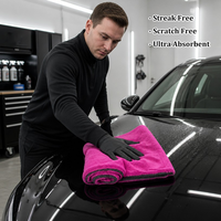 Serviettes de lavage de voiture en microfibre, échantillon gratuit, conformes REACH, certifiées CE, sans rayures