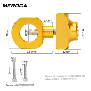 Tendeur de chaîne à vitesse unique MEROCA en aluminium, guide-chaîne anti-chute pour vélo pliant de 14 pouces - Product Image 5