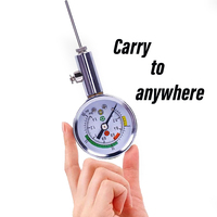 Air Pressure Gauge Balls Built-in Release Valve Accurate Dual Scale PSI/Bar Metal Barometer Training Use Model KSE-006G China