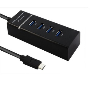 <b>Usb</b> 3.1 Type <b>C</b> To 4 Port <b>Usb</b> 3.0 Hub Splitter Extension Adapter For Computer Laptop Desktop With Plastic Body - Product Image 2