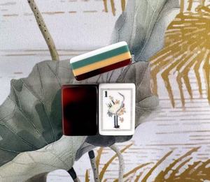 Jeu d'échecs chinois à motif artistique traditionnel de lotus blanc, <span class=keywords><strong>4</strong></span> joueurs, jeu familial durable, 160 tuiles - Product Image 3